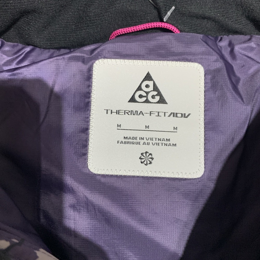 Nike ACG Lunar Lake Therma FIT ADV Women Size M Vest Black‎ Purple FV7331-573 - Picture 5 of 11